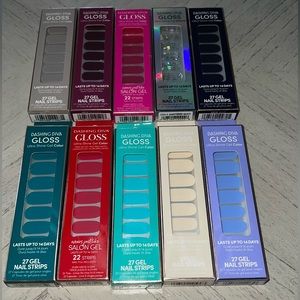 Dashing Diva Gloss nail gel strips 10 pack new